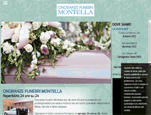 Tablet Screenshot of onoranzefunebrimontella.com